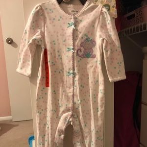 Footed monkey pajamas